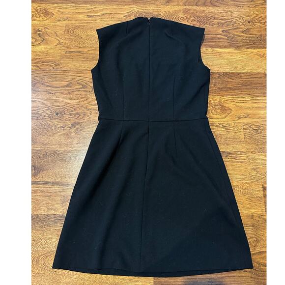 French Connection Whisper Ruth Square Neck Mini Dress – Black – Sz 4 Minimalist - Picture 4 of 9